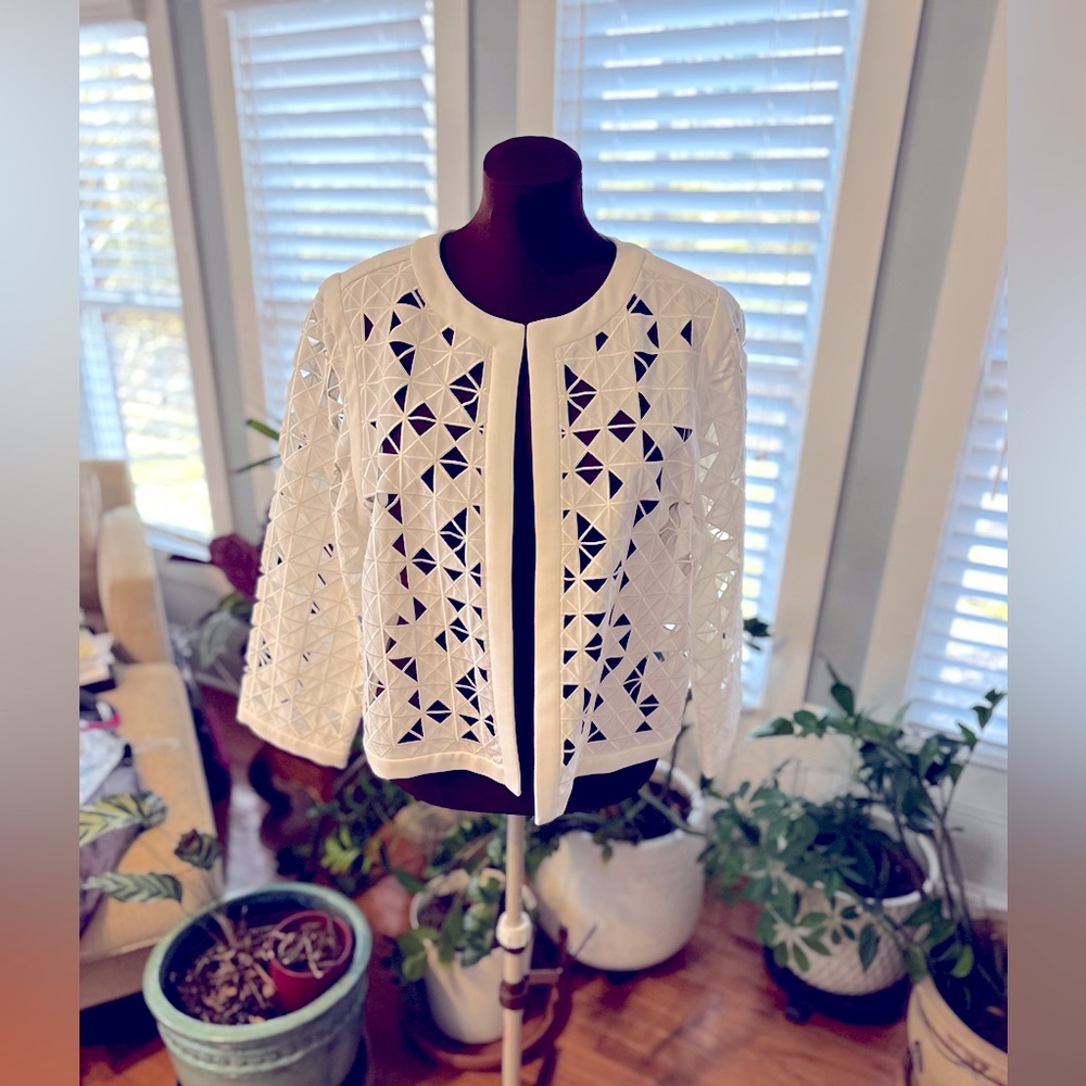 Elie Tahari Jacket (White)(18)